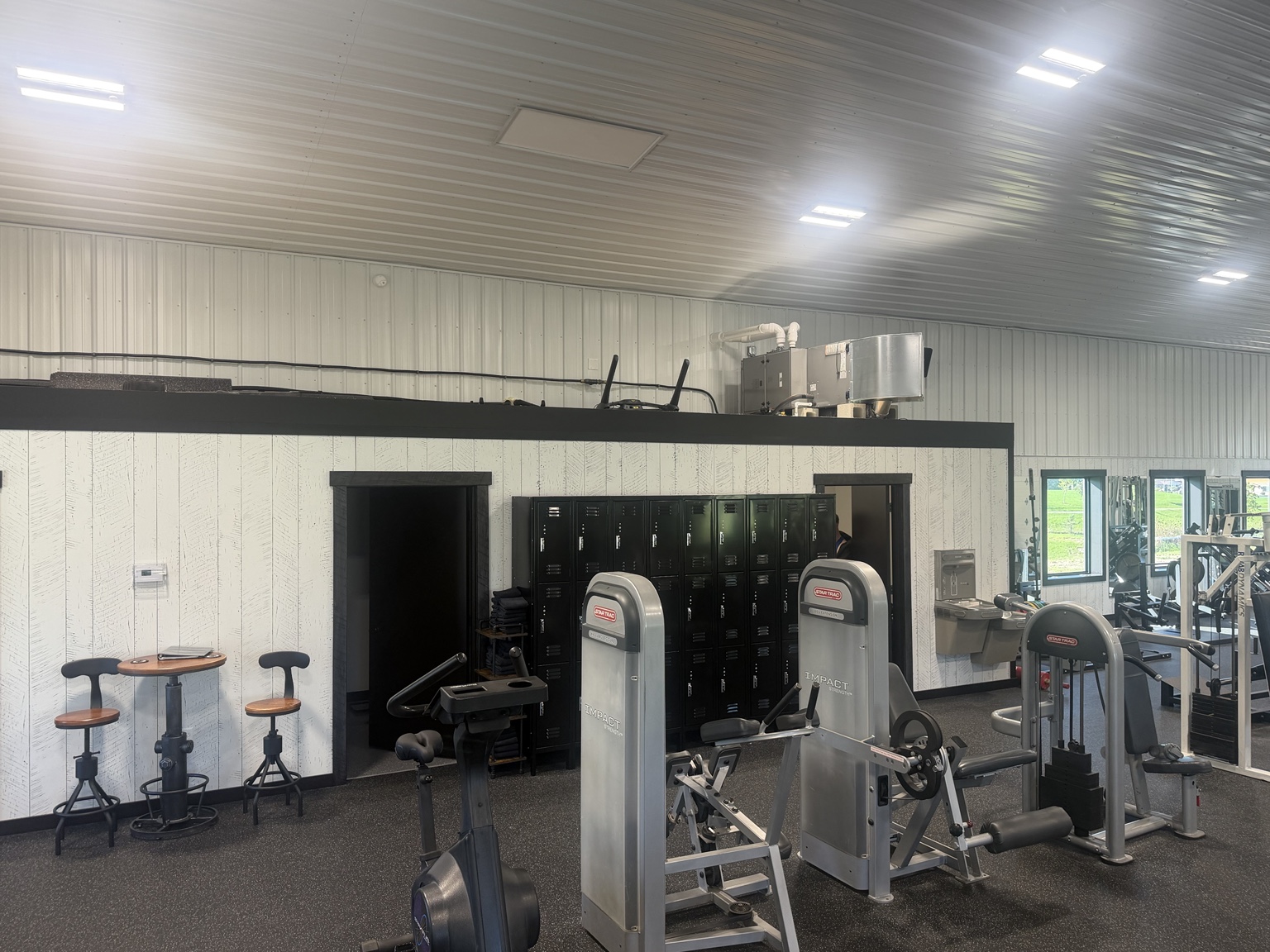 Additional equipment and open floor space
